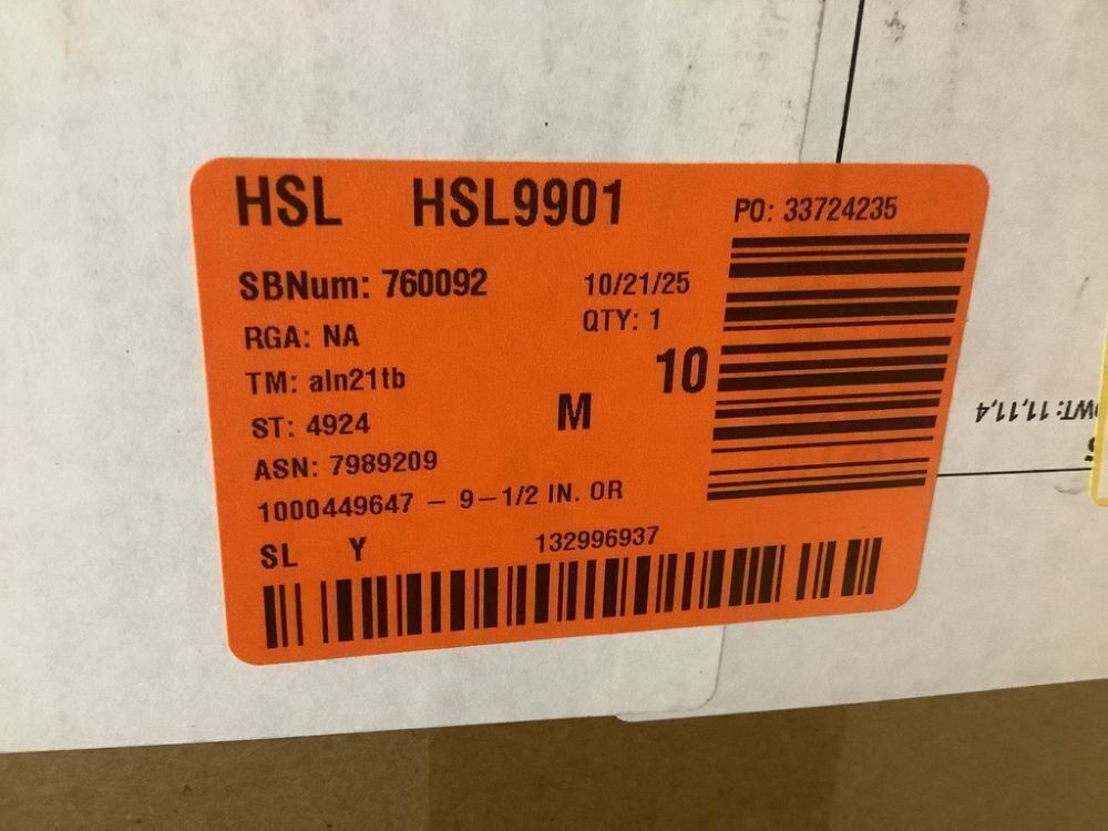 Infinity Instruments 9-1/2 in. Orange Retro Round Metal Wall Clock - Image 6 - Lot 338JF