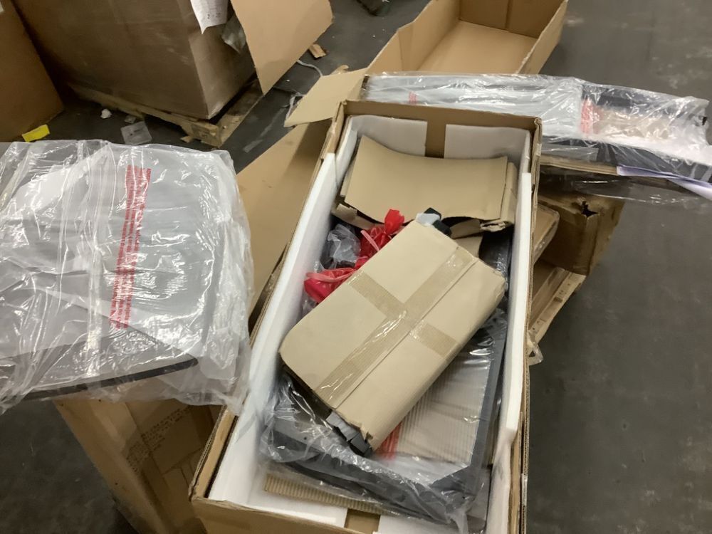 International Concepts Black/Coal Tall Mission Chair, Set of 2 - 1 Has Broken Seat - Image 2 - Lot 339JF