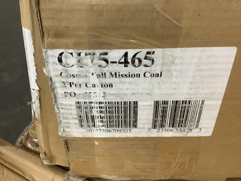 International Concepts Black/Coal Tall Mission Chair, Set of 2 - 1 Has Broken Seat - Image 9 - Lot 339JF