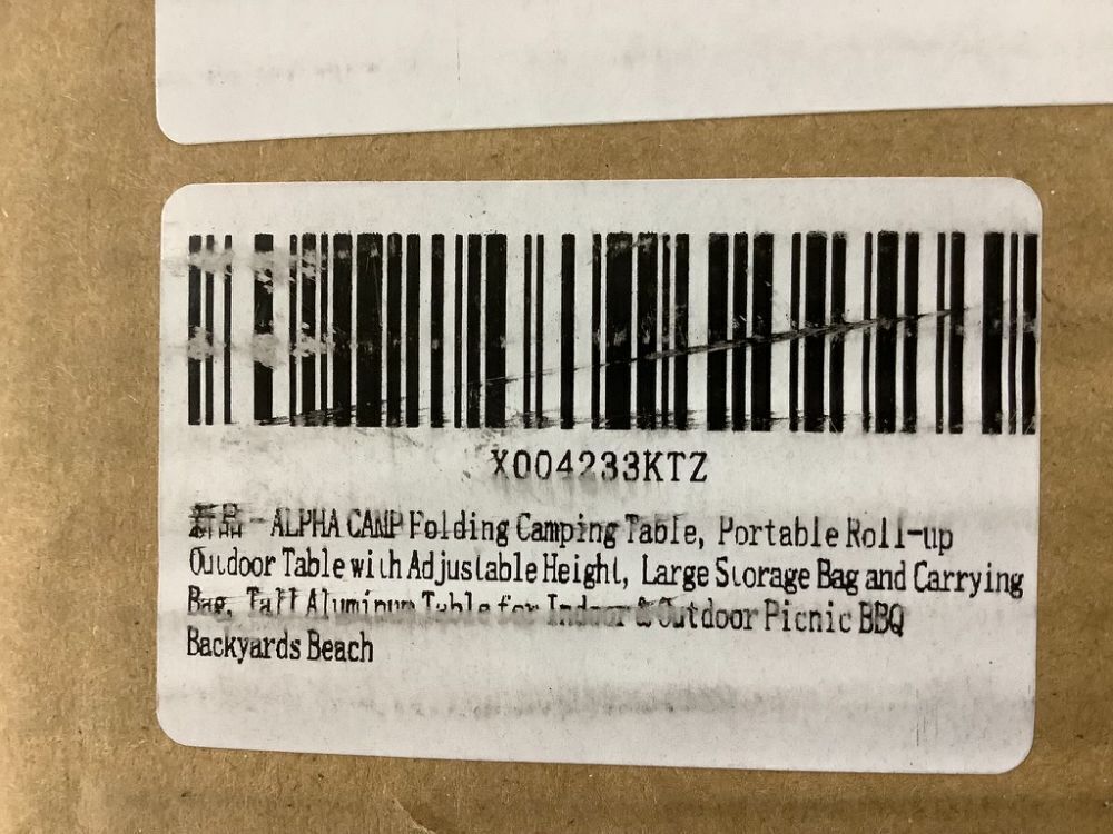 ALPHA CAMP Aluminum Folding Camp Table - Image 8 - Lot 371