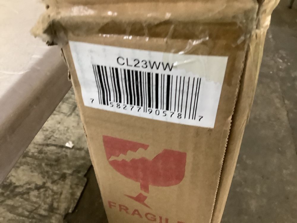 Utopia Alley Manhattan Industrial Wall Clock, Analog, White, 32" - Image 5 - Lot 426JF