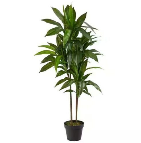 Nearly Natural Real Touch 48 in. Artificial H Green Dracaena Silk Plant - Lot 427JF