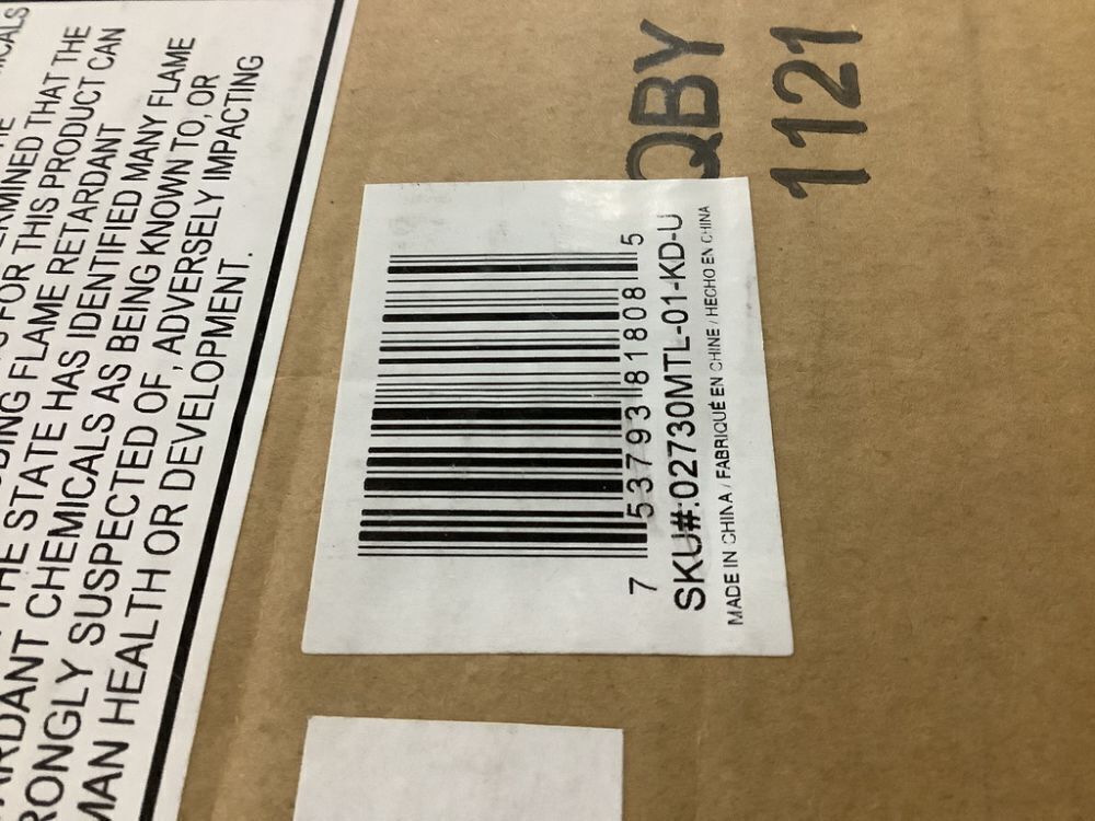Linon Home Decor Henry Circle Back 24.25 in. Brown High Back Metal Counter Stool with Faux Leather Seat - Image 5 - Lot 428JF
