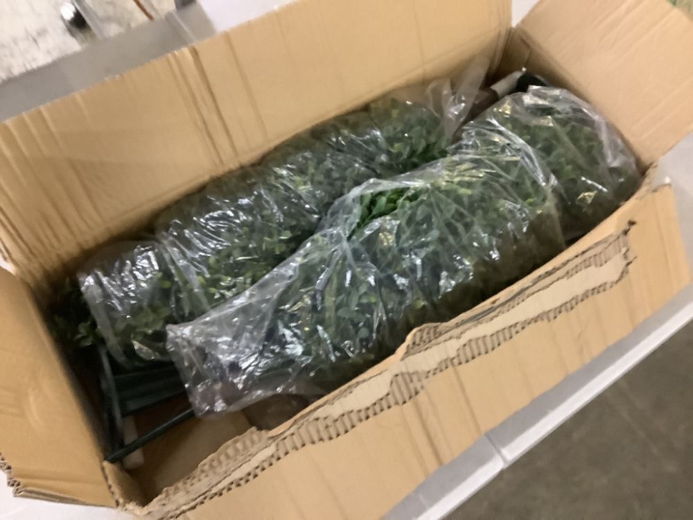 Nearly Natural 2.5 ft. UV Resistant Artificial Boxwood Tree with Integrated Ground Stake, Set of 2 - Image 2 - Lot 430JF