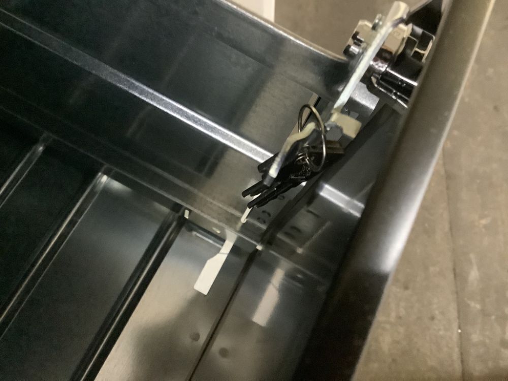 Space Solutions 18 in. D 2-Drawer Black Metal Letter Width 14.25 in. W Vertical File Cabinet - Dented - Image 2 - Lot 432JF