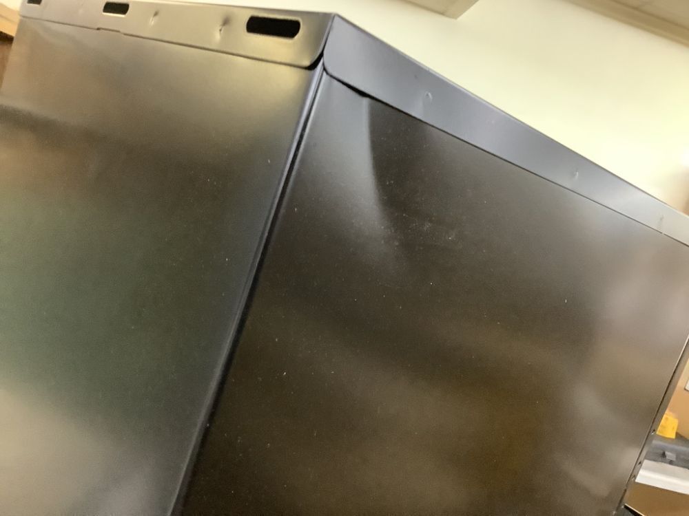 Space Solutions 18 in. D 2-Drawer Black Metal Letter Width 14.25 in. W Vertical File Cabinet - Dented - Image 4 - Lot 432JF