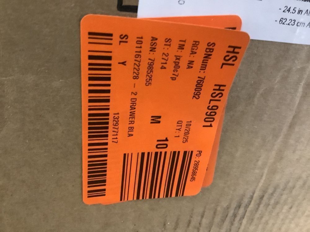 Space Solutions 18 in. D 2-Drawer Black Metal Letter Width 14.25 in. W Vertical File Cabinet - Dented - Image 6 - Lot 432JF