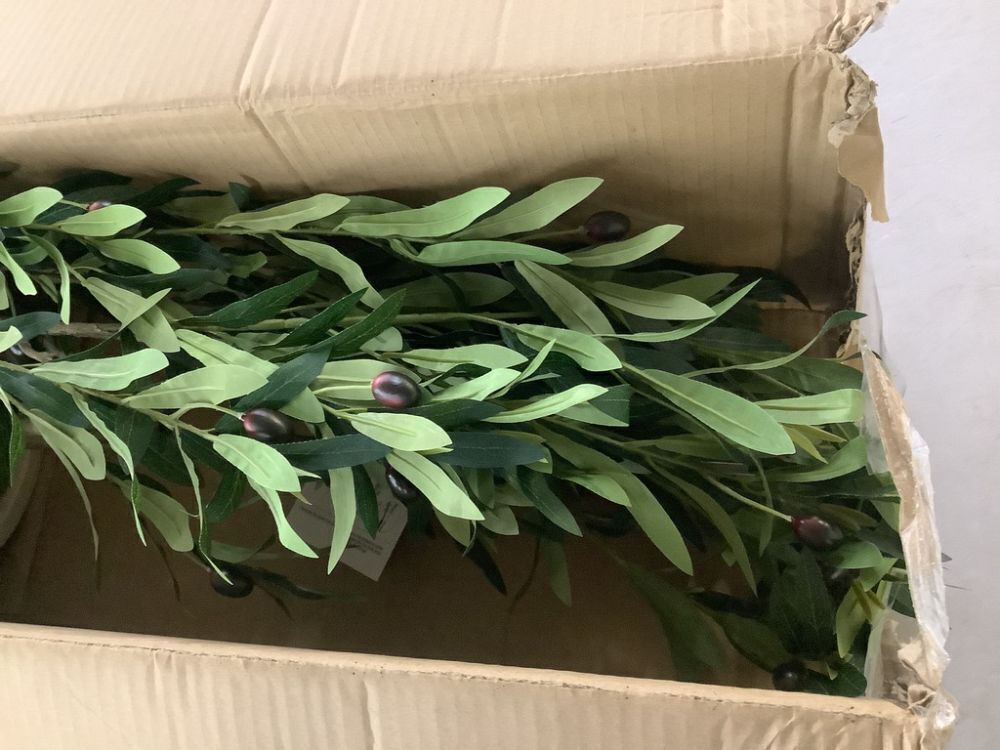 DR.Planzen 5 ft. Artificial Olive Tree with White Planter - Image 3 - Lot 433JF