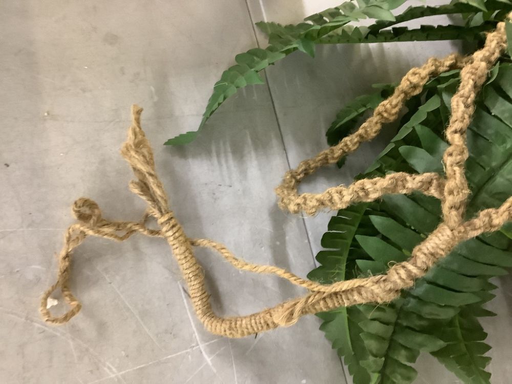 Nearly Natural Large Artificial Boston Fern Hanging Basket - Image 6 - Lot 436JF