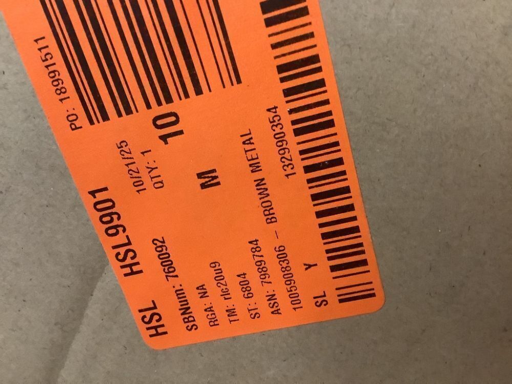 Brown Metal Spinning Photo and Card Holder Stand 25" Tall - Image 3 - Lot 437JF