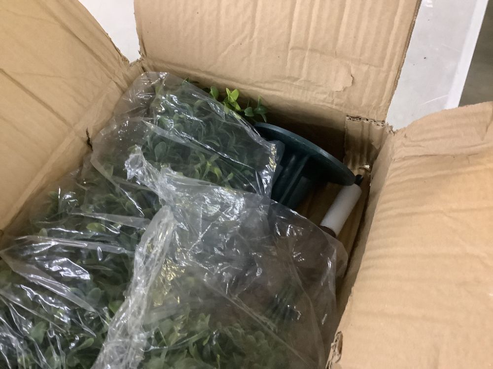 Nearly Natural 2.5 ft. UV Resistant Artificial Boxwood Tree Plant with Integrated Ground Stake, Set of 2 - Image 4 - Lot 438JF