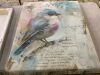 Lot of (2) Soft Pastel Bird by RileyB Unframed Canvas 30" x 24" - Thumbnail 4
