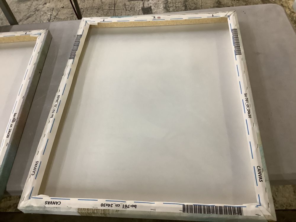 Lot of (2) Soft Pastel Bird by RileyB Unframed Canvas 30" x 24" - Image 5 - Lot 440JF