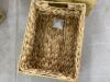 Set of 4 Water Hyacinth Pantry Baskets w/ Chalkboard, Marker - 12in - Thumbnail 5