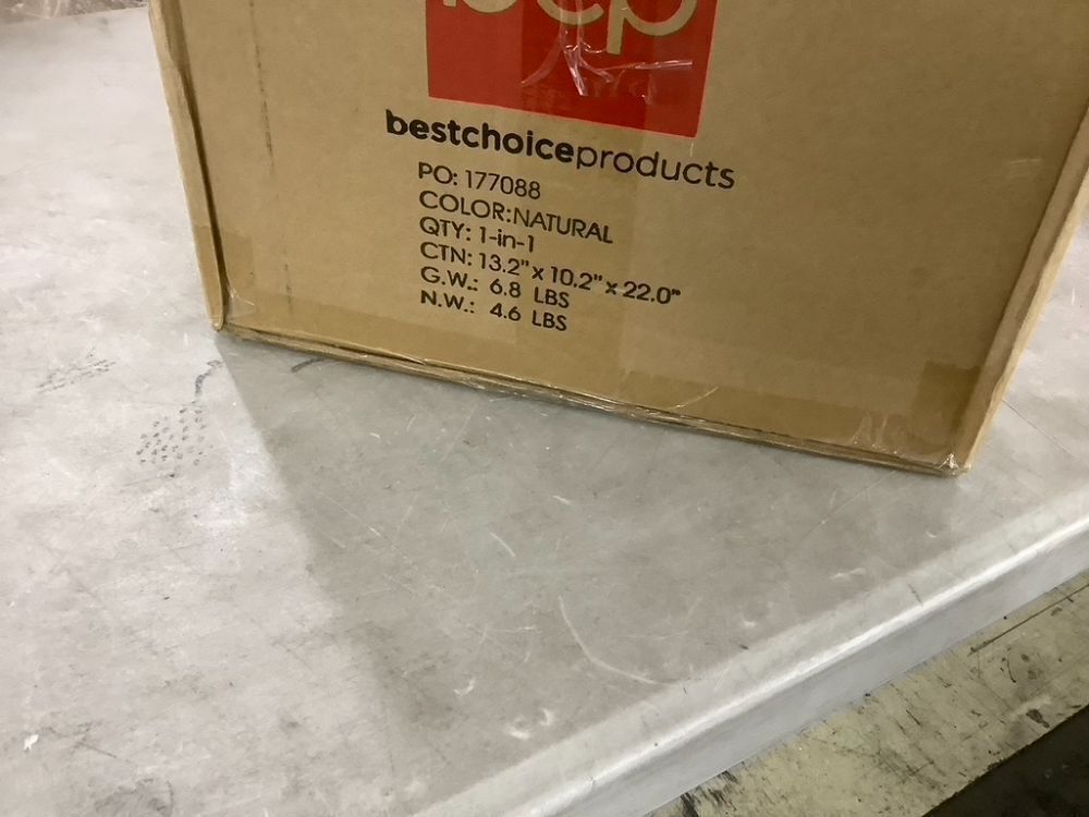 Set of 4 Water Hyacinth Pantry Baskets w/ Chalkboard, Marker - 12in - Image 7 - Lot 462