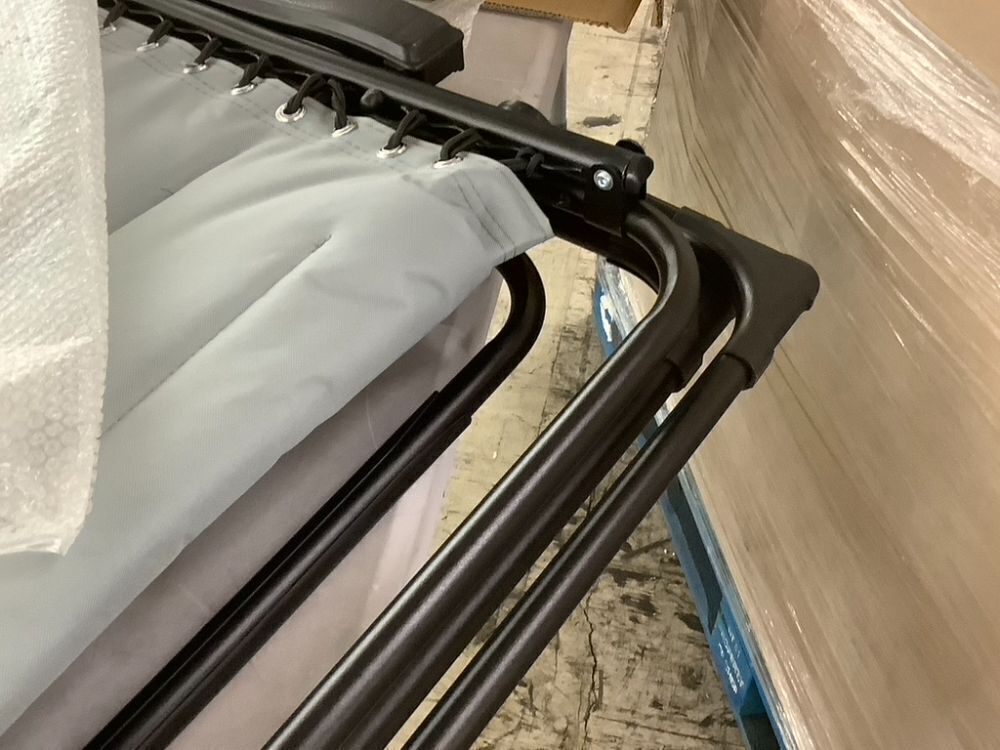 Oversized Padded Zero Gravity Chair, Folding Recliner w/ Headrest, Side Tray - Image 7 - Lot 465