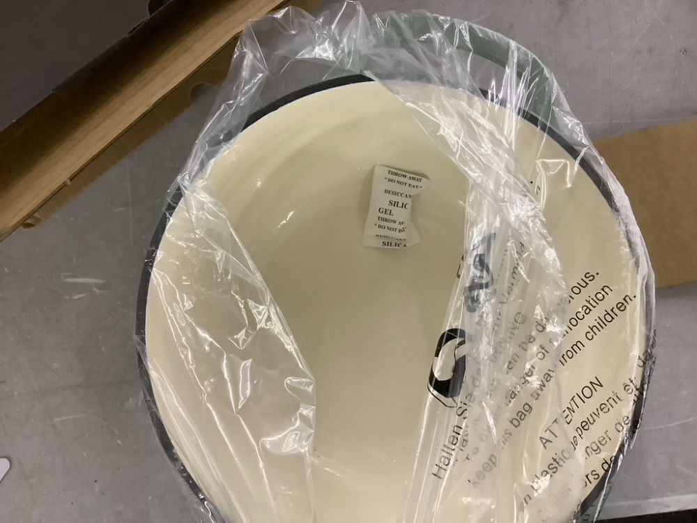 Cast-Iron Dutch Oven Kitchen Cookware w/ Enamel, Handles - 6qt - Image 3 - Lot 467