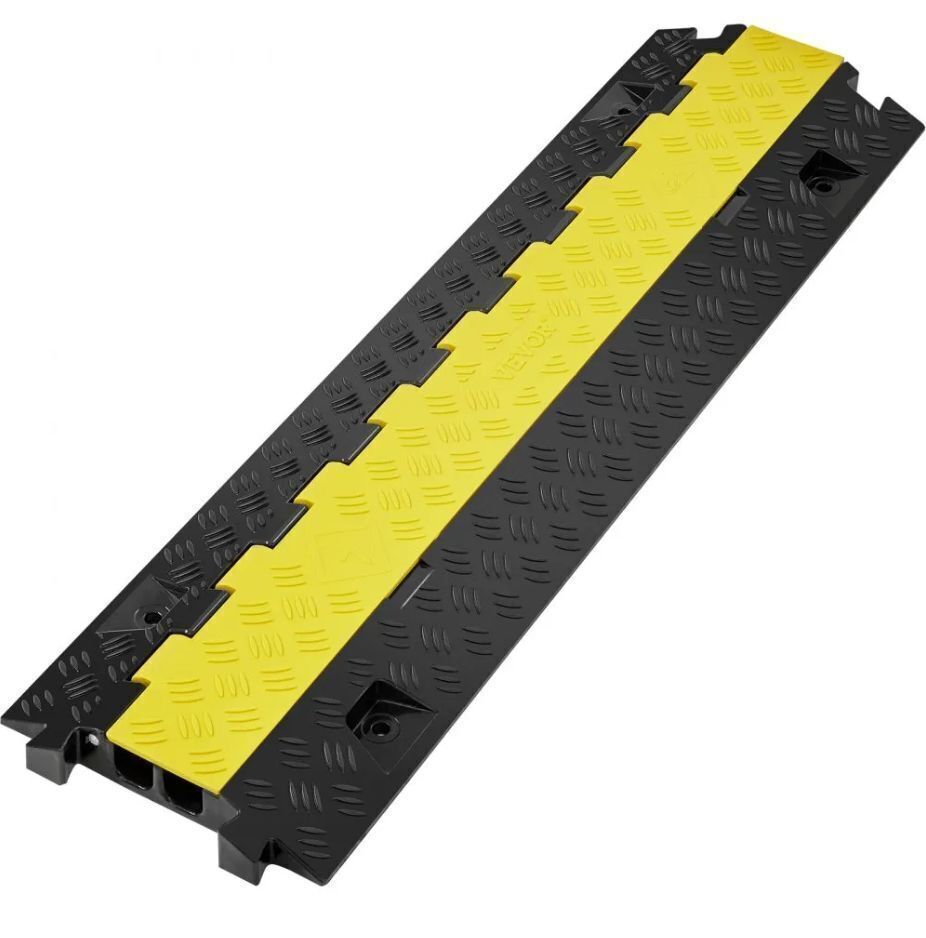 VEVOR 2 Channel Cable Protector Ramp 22000 lbs Load - Image 1 - Lot 472