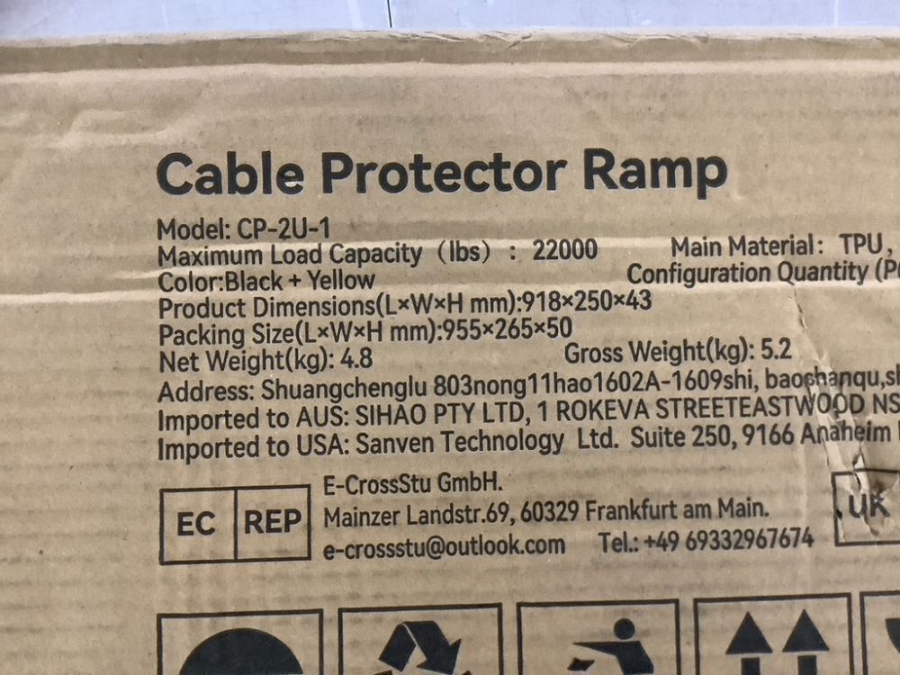 VEVOR 2 Channel Cable Protector Ramp 22000 lbs Load - Image 6 - Lot 472