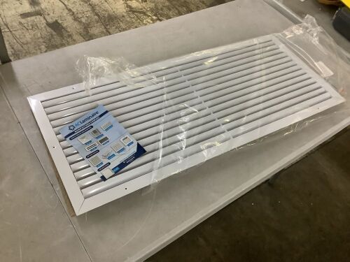 ACLAMINAIRE 36 in. x 14 in. Aluminum Return Air Grille in White - Lot 521JF