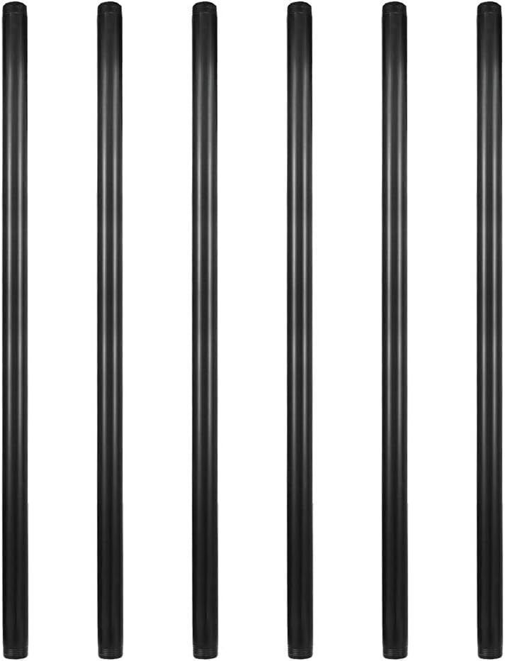 3/4" × 36" Pre-Cut Black Metal Pipe, 6pc - Image 1 - Lot 565