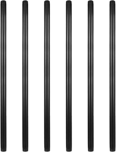 3/4" × 36" Pre-Cut Black Metal Pipe, 6pc - Lot 565