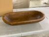 Rustic Wooden Decorative Bowl 16" - Thumbnail 2