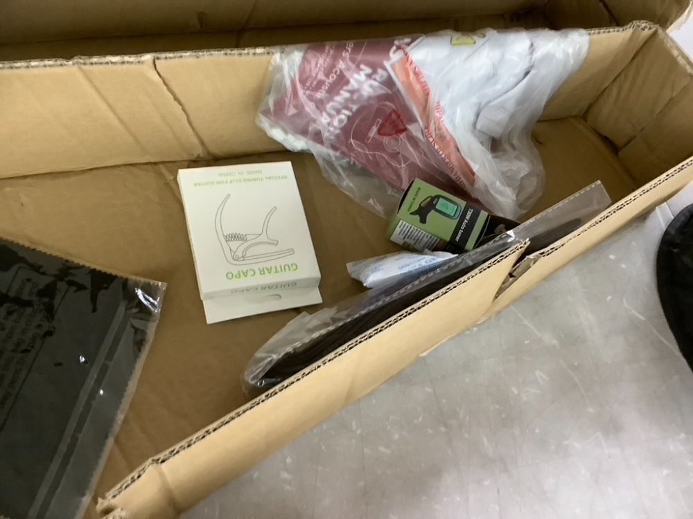 Beginner Acoustic Guitar Set w/ Case, Strap, Extra Strings - 38in - Image 6 - Lot 567