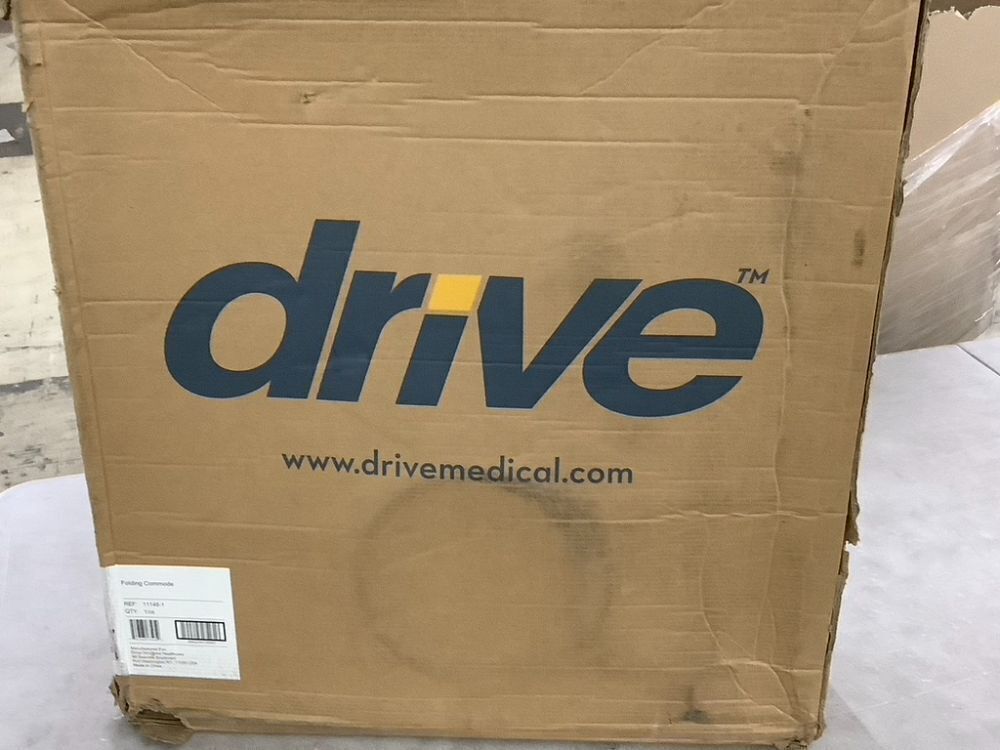 Drive Medical Folding Steel Bedside Commode Chair - Image 2 - Lot 666