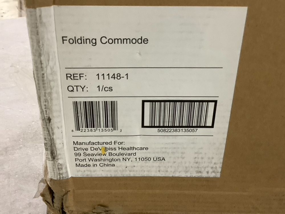 Drive Medical Folding Steel Bedside Commode Chair - Image 6 - Lot 666
