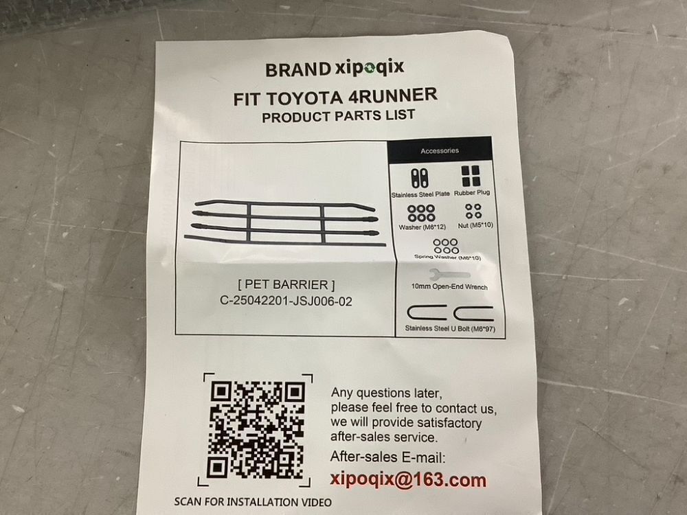 Pet Barrier Divider Gate for Toyota 4Runner - Image 7 - Lot 669