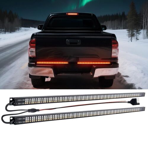 28" Aluminum Frame LED Tailgate Light Bar, 2 pc - Lot 672