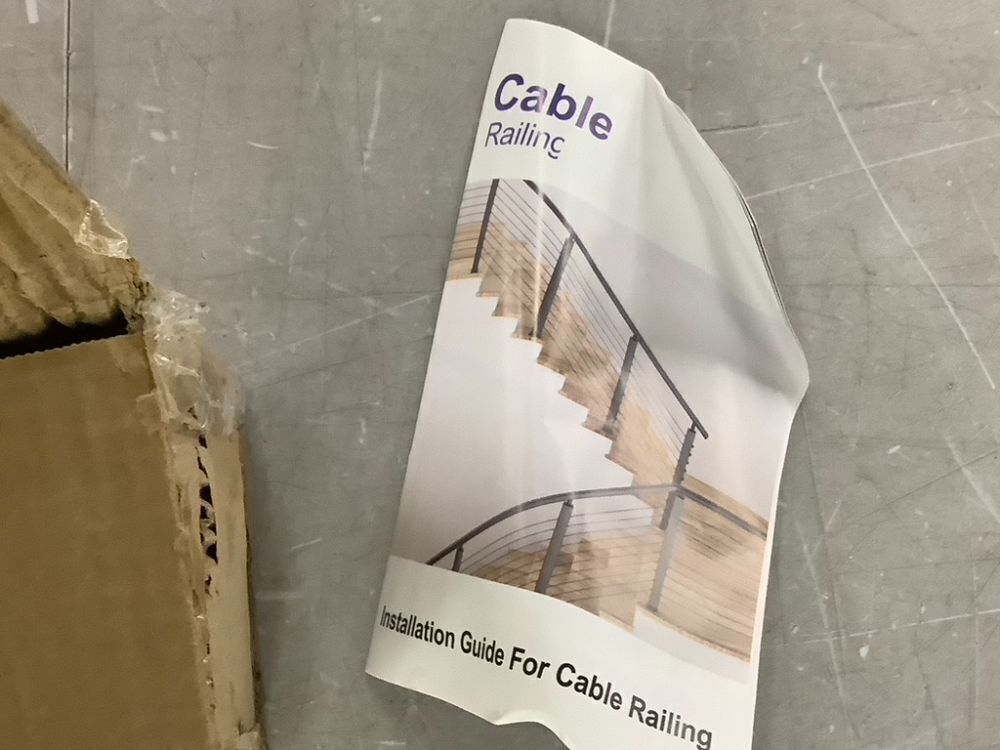 hree Sides T-Drilled 36" Cable Railing Corner Post - Image 4 - Lot 765