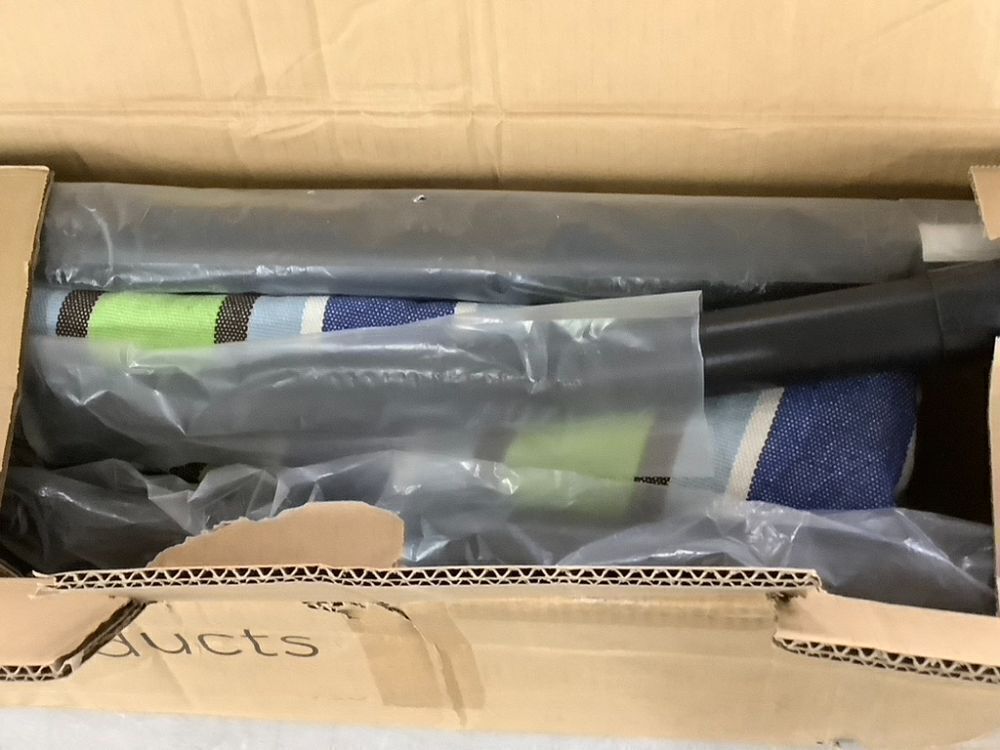 2-Person Brazilian-Style Double Hammock w/ Carrying Bag and Steel Stand - Image 5 - Lot 770