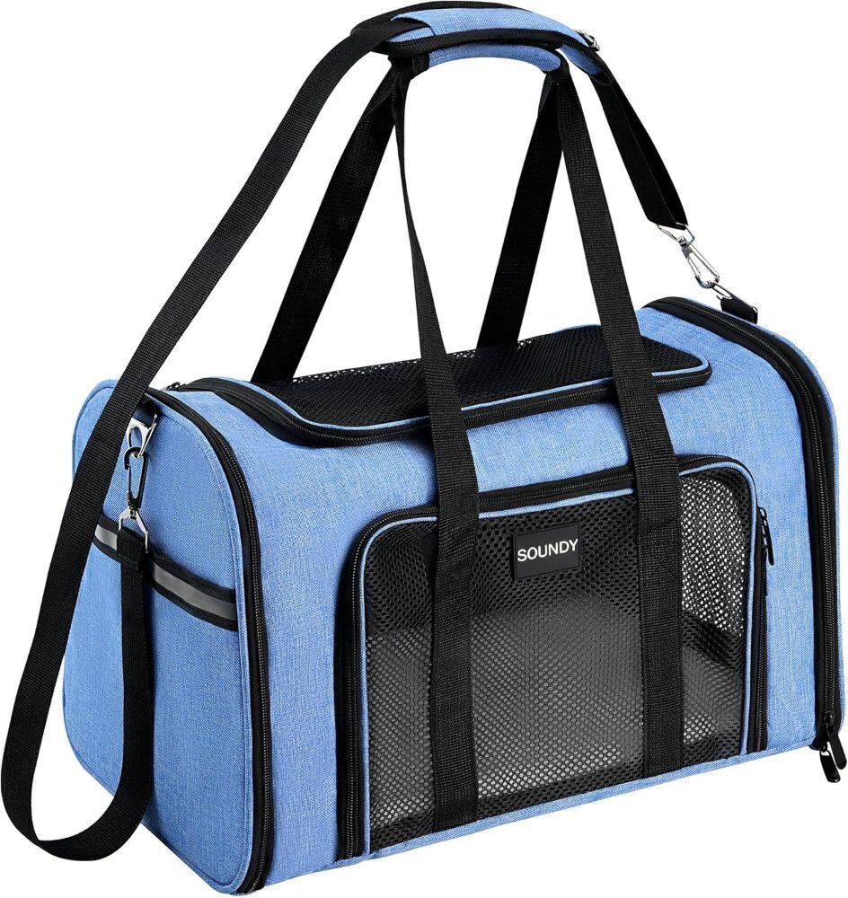 Airline Approved Collapsible Soft Sided Pet Carrier for Small Pets Under 15Lbs - Image 1 - Lot 777