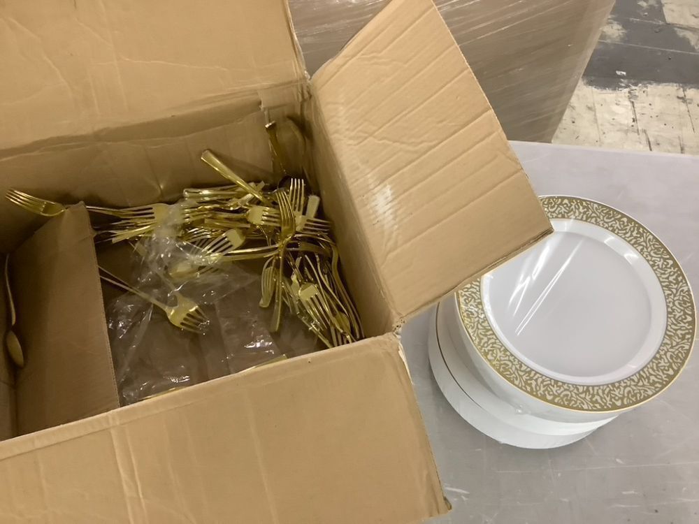 Plastic Plates & Utensils, Unknown Amount - Image 3 - Lot 778