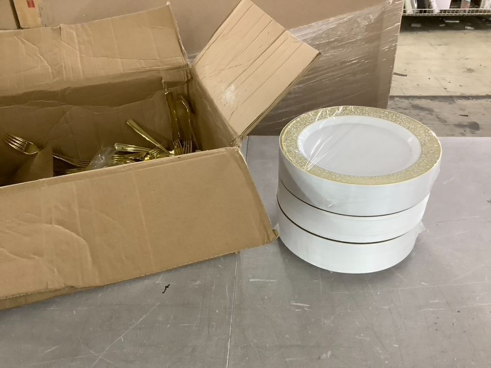 Plastic Plates & Utensils, Unknown Amount - Image 4 - Lot 778