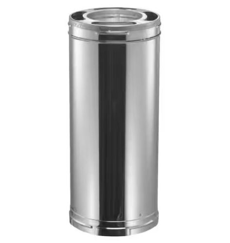 DuraVent DuraPlus All-Fuel Chimney 6in. X 36in. Diameter Chimney Pipe, Stainless Steel - Lot 728JF