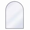 XRAMFY 20 in. W x 30 in. H Arched Black Mirror Aluminum Alloy Frame - Thumbnail 1