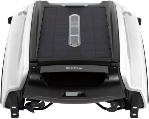 Betta SE Solar Powered Automatic Robotic Pool Surface Skimmer Cleaner with 24/7 Continuous Cleaning Battery Power and Re-Engineered Twin Salt Chlorine Tolerant Motors - Lot 91