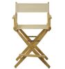 American Trails 24 in. Extra-Wide Natural Wood Frame With Natural Canvas Seat Folding Directors Chair - Thumbnail 1