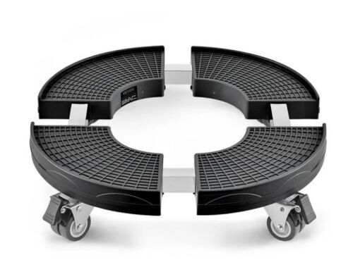 VEVOR Trash Can Dolly with 4 Lockable Wheels, 440lbs Weight Capacity, 15-22.8 in Adjustable - Lot 201JF