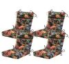 Seat/Back Outdoor Chair Cushions 20 in. x 20 in. x 4 in., 4 Pack - Thumbnail 1