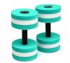 Trademark Innovations Light Weight Aquatic Exercise Dumbbells for Water Aerobics, Set of 2, Teal - Thumbnail 1