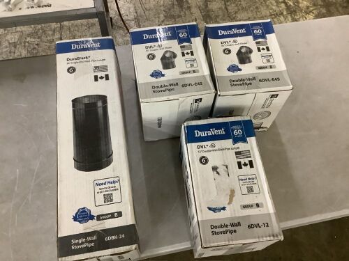 Lot of DuraVent Stove Pipes - Lot 639JF