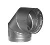 Lot of (2) DuraVent DVL Double Wall Stove Pipe 6in. Diameter 90° Double Wall Elbow - Thumbnail 1