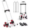 VEVOR Heavy-Duty Folding Stair Climbing Dolly with Telescoping Handle, 260 lbs. Capacity - Thumbnail 1