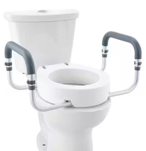 VEVOR Raised Toilet Seat for Standard Round Toilet 10 in. x 24 in. 300 lbs. Weight Capacity - Lot 714JF