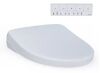 TOTO S7A Washlet Elongated Electric Heated Bidet Seat with Contemporary Lid in Cotton White - Thumbnail 1