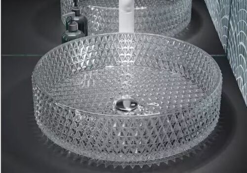 Swiss Madison Cache 15.75 in. Glass Round Vessel Sink - Lot 110JF